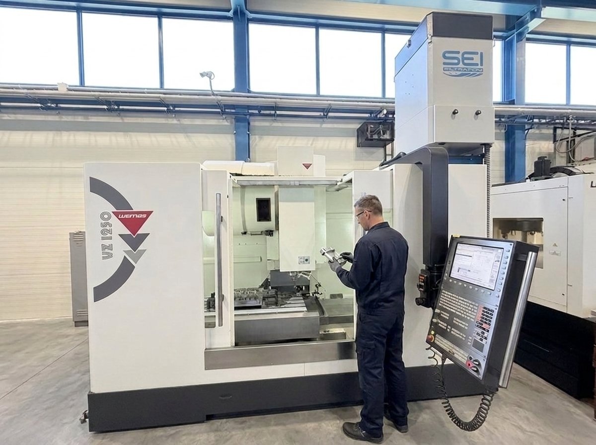 Vertical machining centre (VMC) Wemas VZ-1250, ANITEX tool shop, Lgota plant