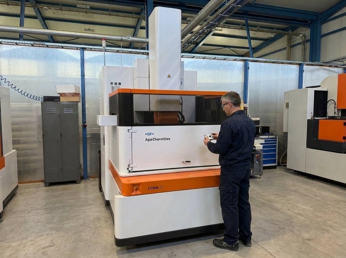 Die-sinking EDM, CNC Agie Charmilles FORM 30, ANITEX tool shop, Lgota plant