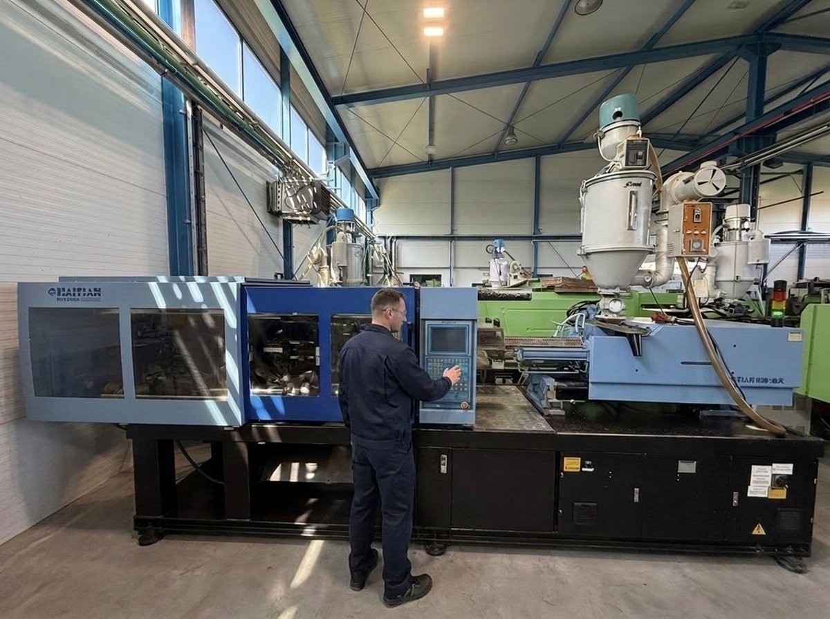 Injection moulding machine M06 — Haitian HTF200X, 200 t clamping force, ANITEX plant Lgota
