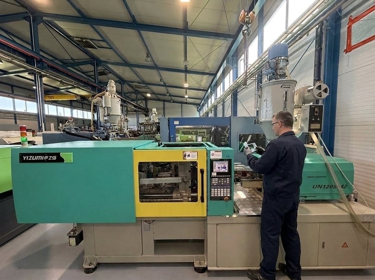 Injection moulding machine M07 — Yizumi UN120SM2, 120 t clamping force, ANITEX plant Lgota