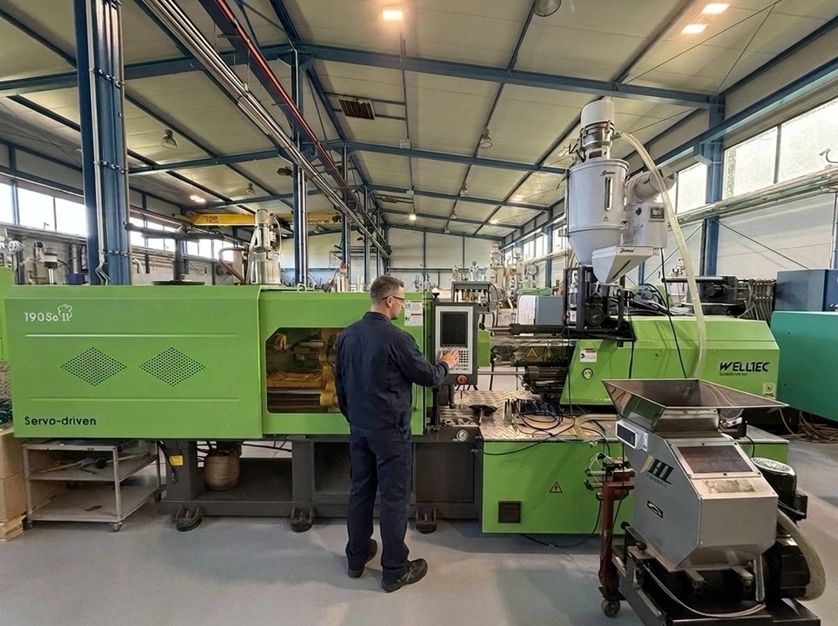 Injection moulding machine M08 — Welltec 190SeII, 190 t clamping force, ANITEX plant Lgota