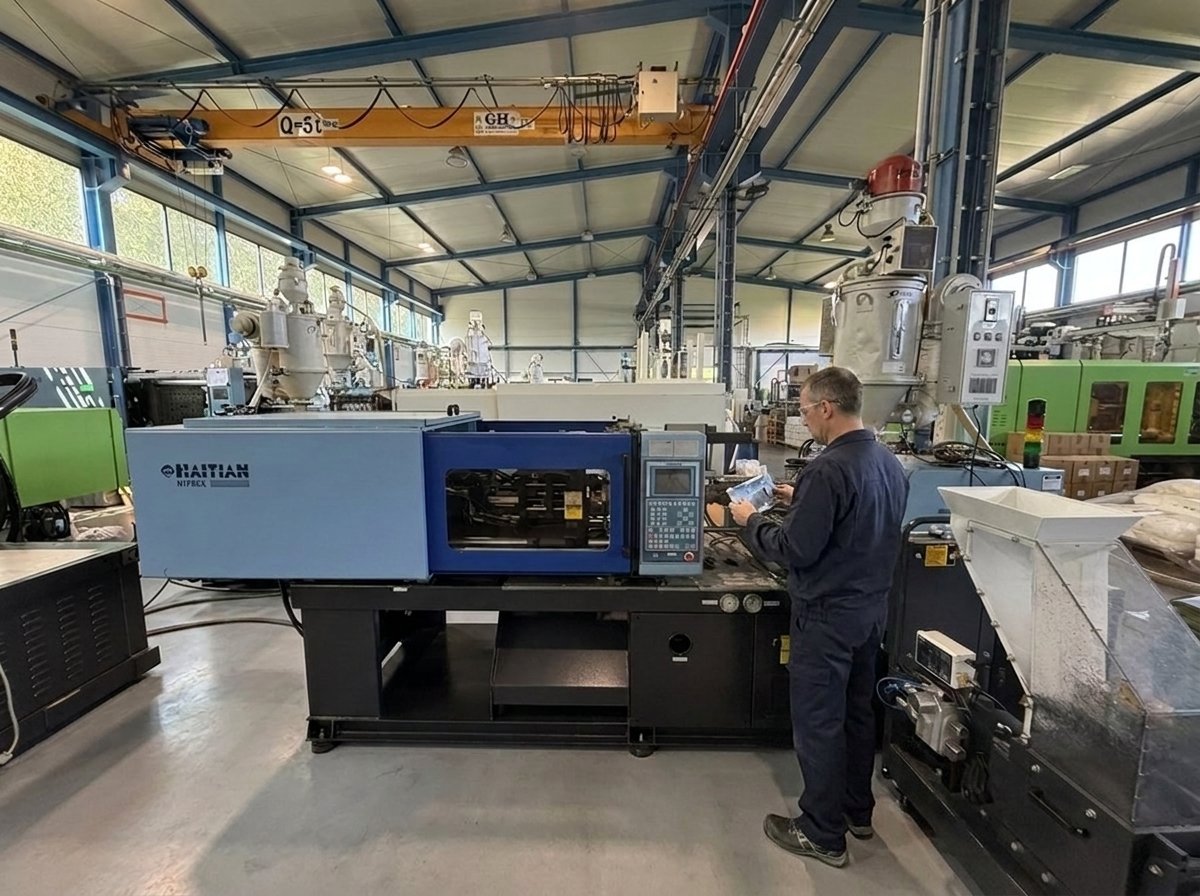 Injection moulding machine M13 — Haitian HTF86X, 86 t clamping force, ANITEX plant Lgota