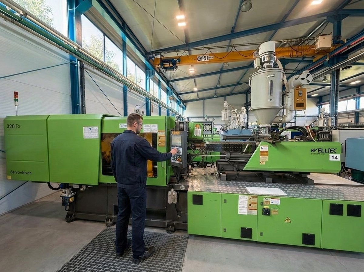 Injection moulding machine M14 — Welltec TTI-320SE, 320 t clamping force, ANITEX plant Lgota