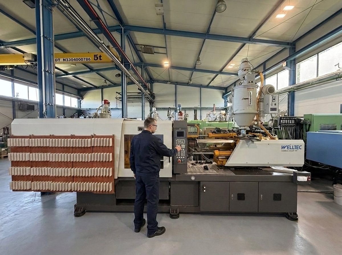 Injection moulding machine M16 — Welltec TTI-190F2, 190 t clamping force, ANITEX plant Lgota