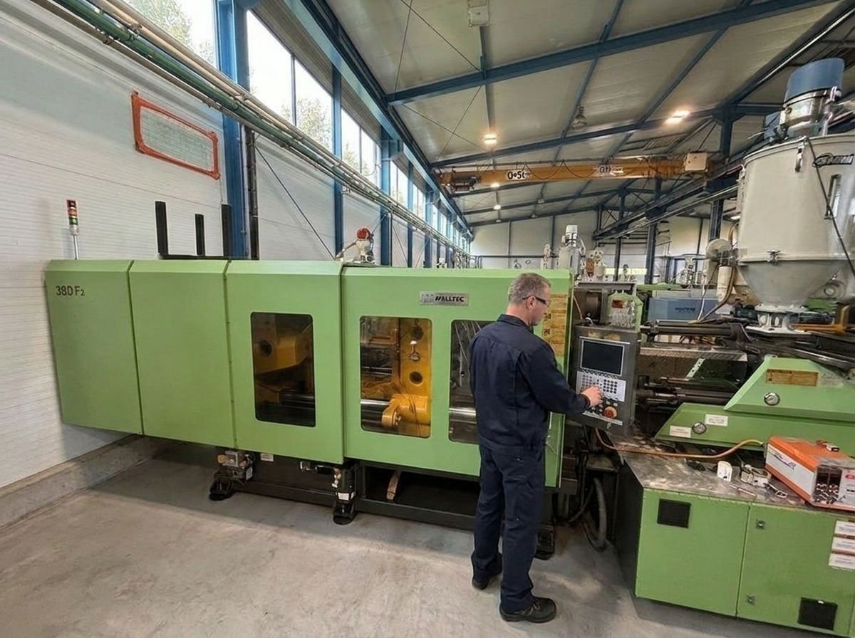 Injection moulding machine M18 — Welltec TTI-380F2, 380 t clamping force, ANITEX plant Lgota