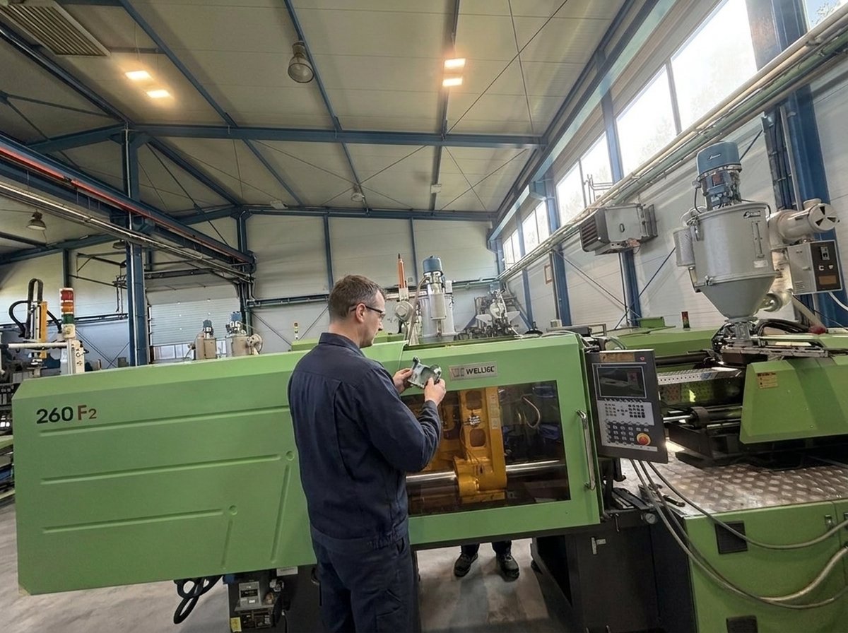 Injection moulding machine M19 — Welltec TTI-260F2, 260 t clamping force, ANITEX plant Lgota