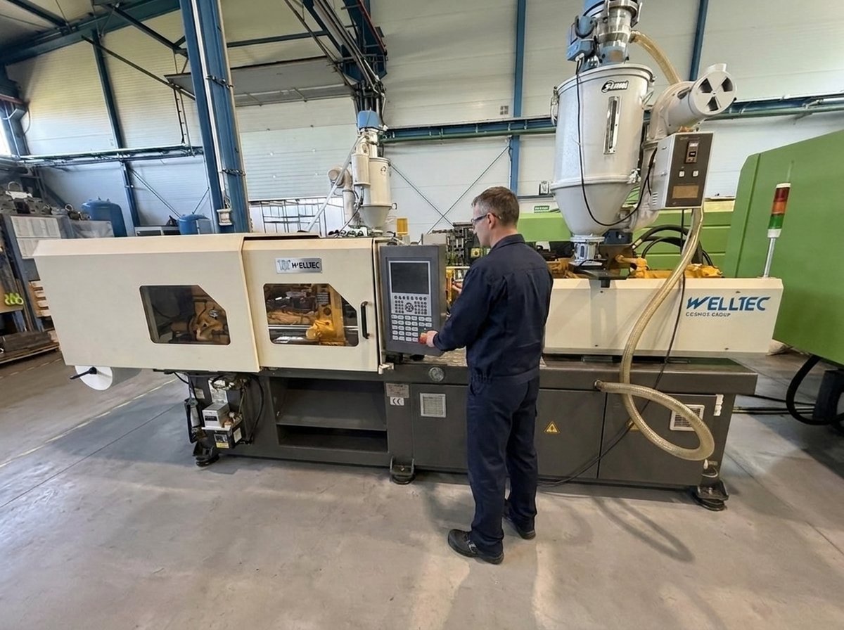 Injection moulding machine M24 — Welltec TTI-100F2, 100 t clamping force, ANITEX plant Lgota