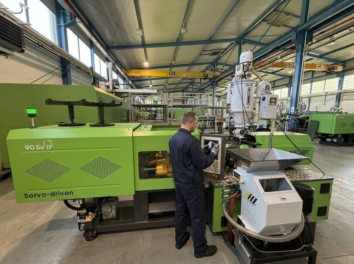 Injection moulding machine M29 — Welltec 90SeII, 90 t clamping force, ANITEX plant Lgota